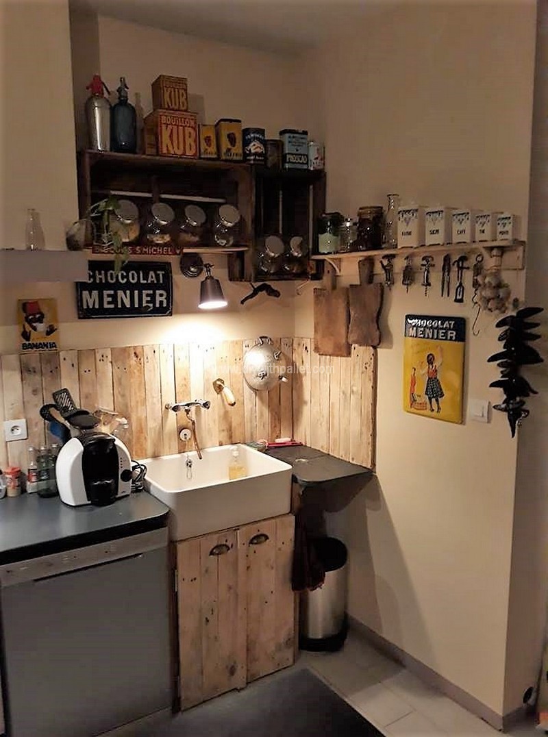 pallet rustic kitchen