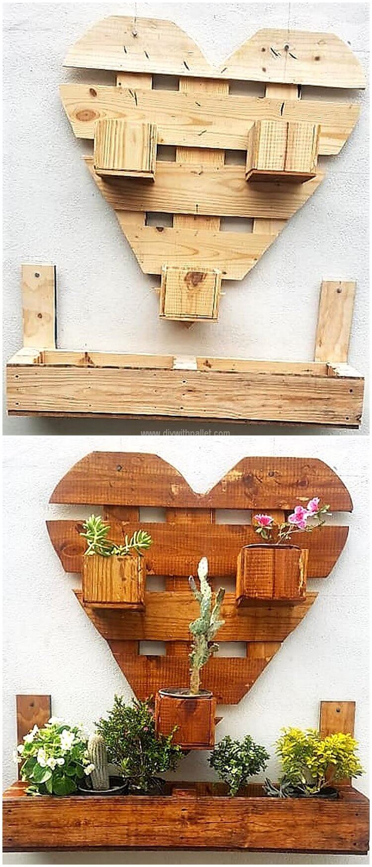 pallet wall planter