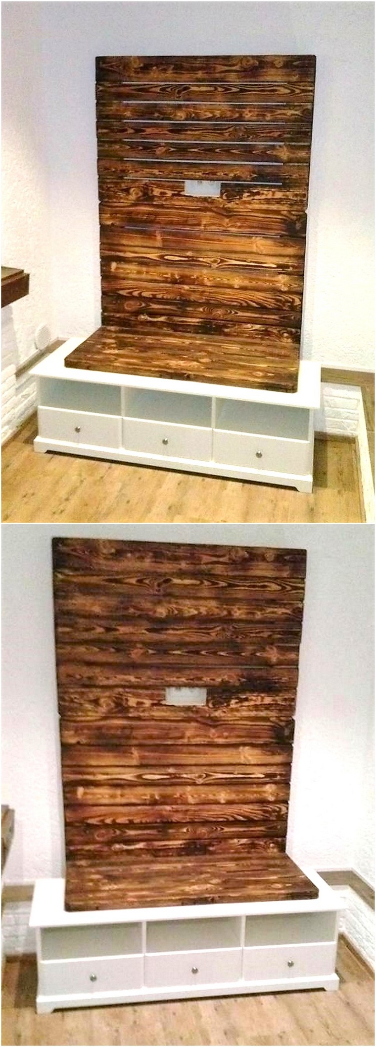 pallets tv wall stand