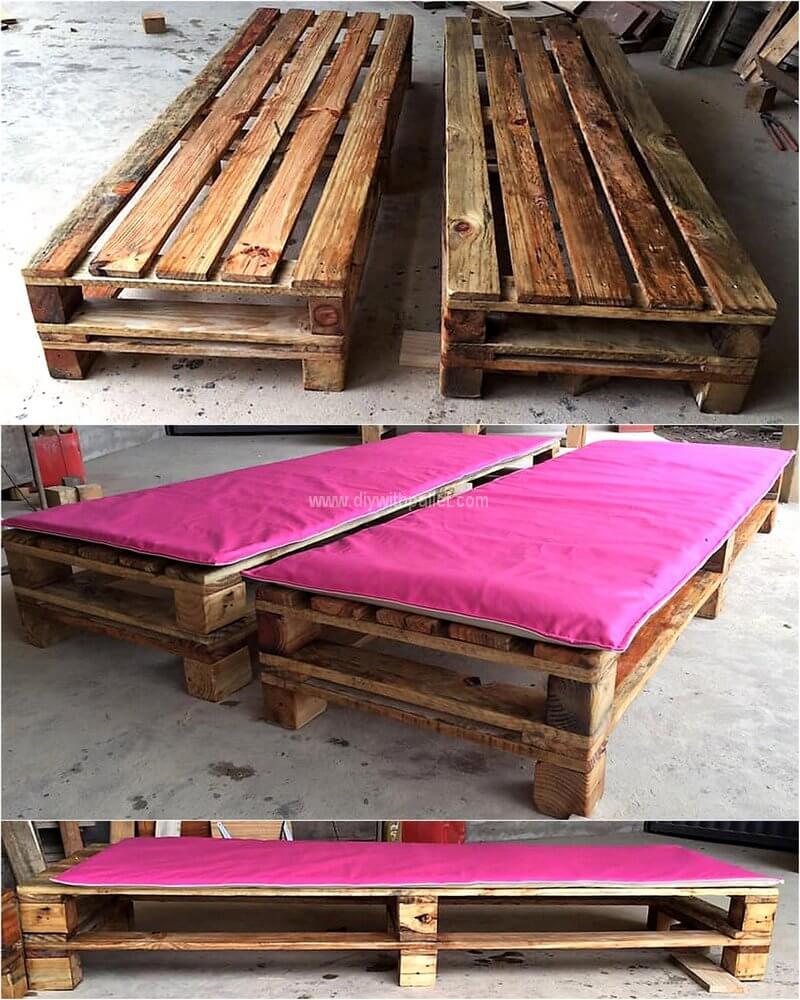 simple pallet bed idea