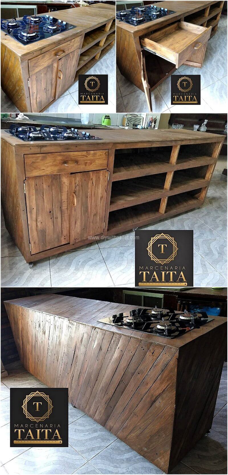 wood pallet kitchen