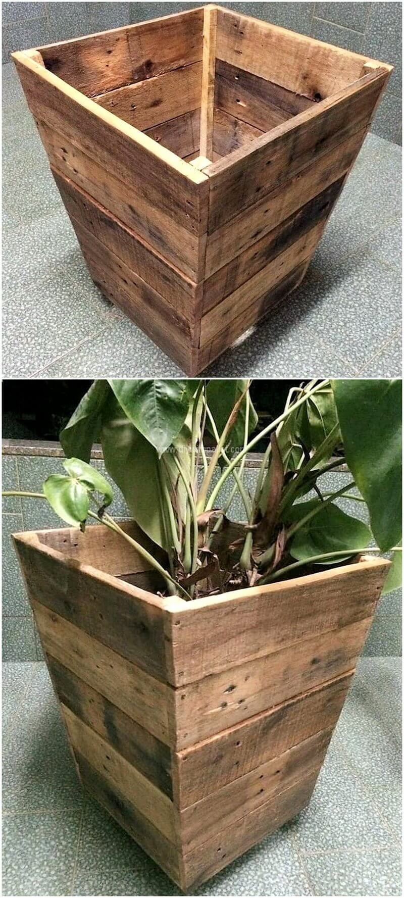 wood pallet planter