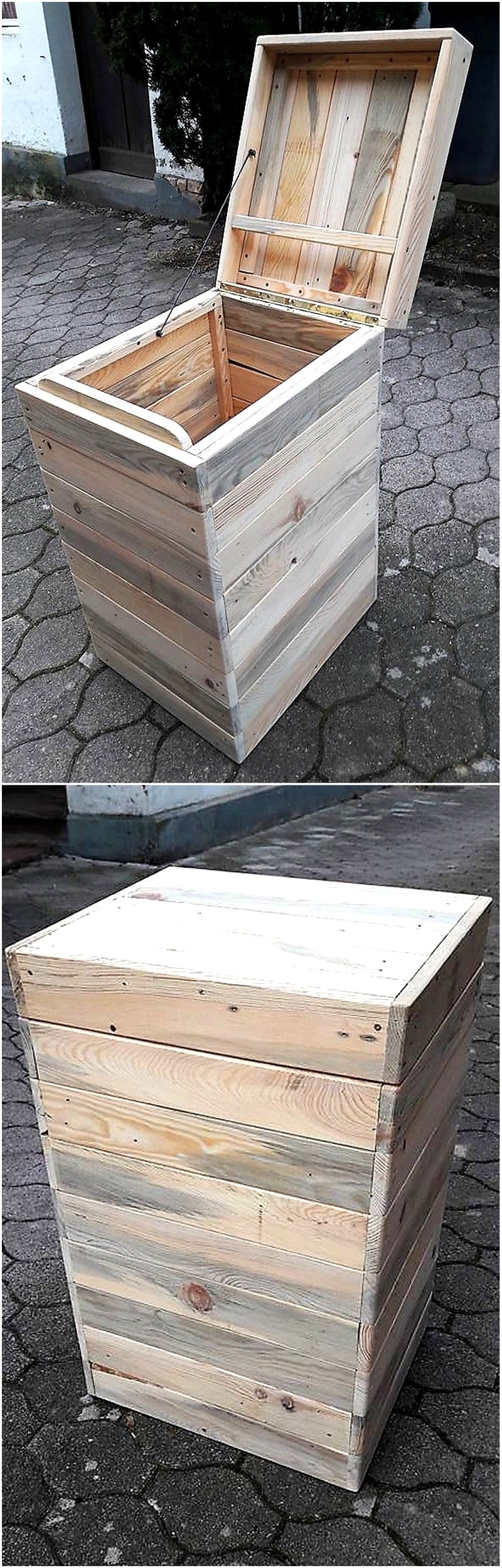 wooden pallet trunk