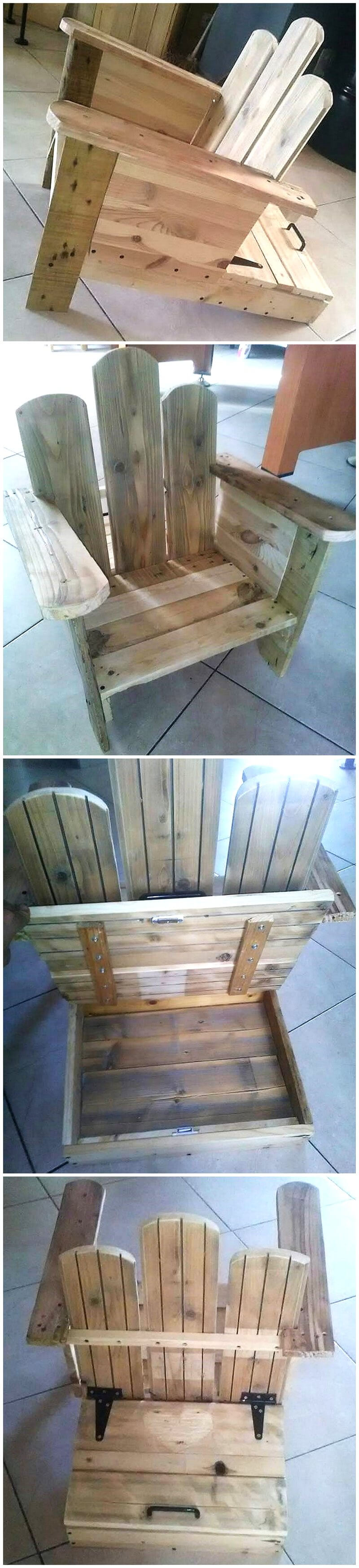 pallets made chair plan