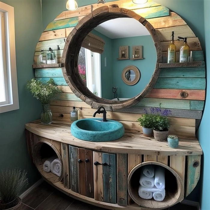 wood pallet bathroom vanity ideas (32)